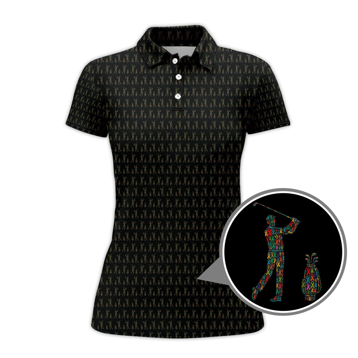 Cancer Survivor Shirt, Golf Gift For Golfer, Cancer Sucks In Every Color Shirt, Crazy Golf Shirt For Men