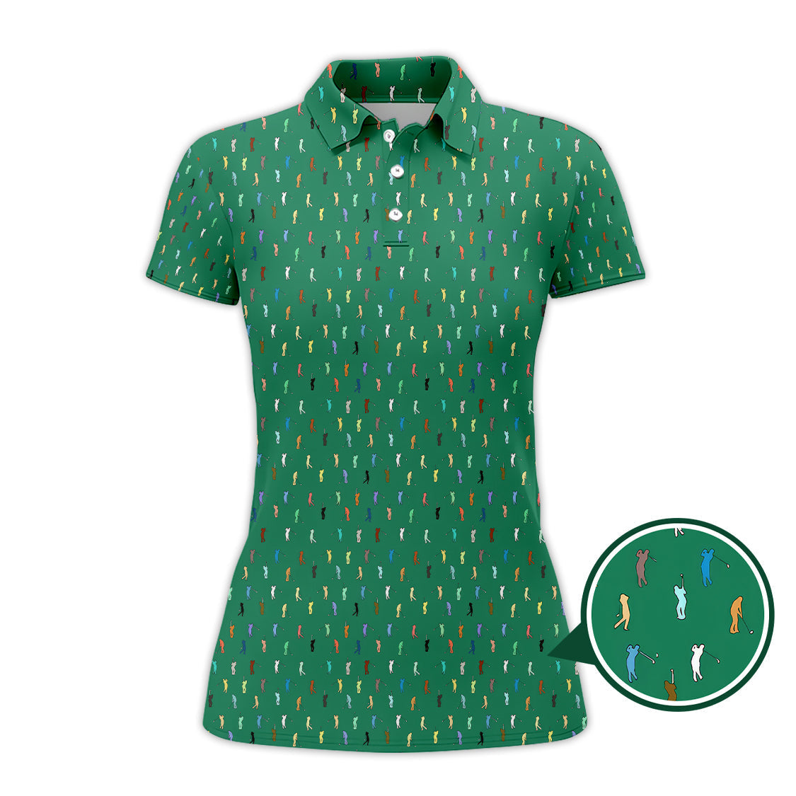 Golf Postures Pattern Golf Polos, Funny Golf Shirt ForMen’s, Crazy Golf Shirts For Golfers
