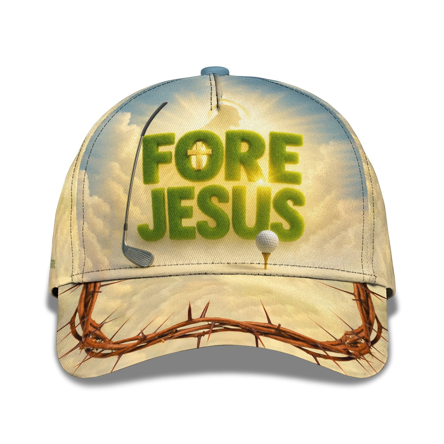FORE JESUS Custom Golf Hat, Golf Jesus Classic Cap, Golf Gift For Men's